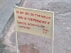 Golkonda Fort - Warning