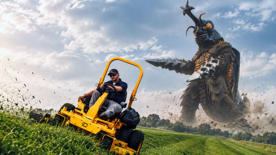 Cub Cadet tractor vs Megalon the kaiju