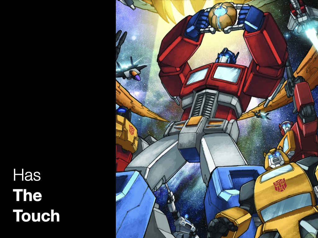 The successful product manager has the touch. Image is Optimus Prime from The Transformers.